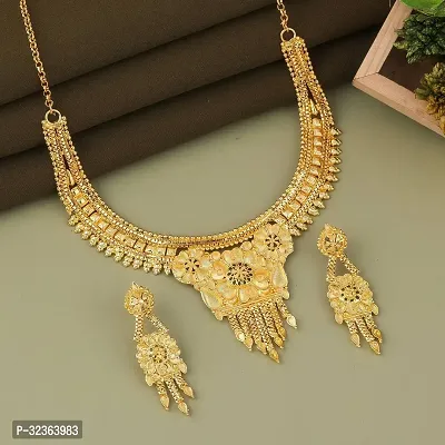 Alluring Earrings And Necklace Set for Women-thumb3