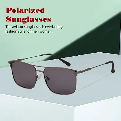 Polarized Square Frame Sunglasses for Men Lightweight Frame UV400  Protection Square Sun Glasses Go out and decorate sunglasses 