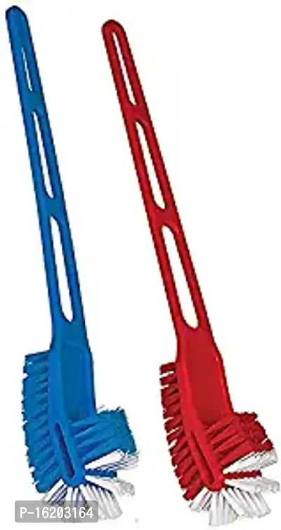 Double Side Normal Bristles Toilet Brush (Pack of 2)