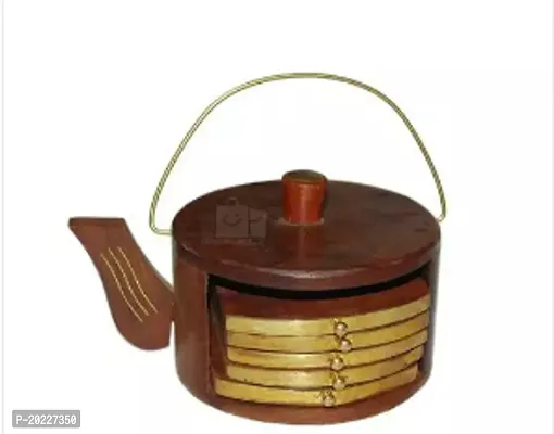 Best Qulaity Wood Tea Coaster for Home Showpiece-thumb0