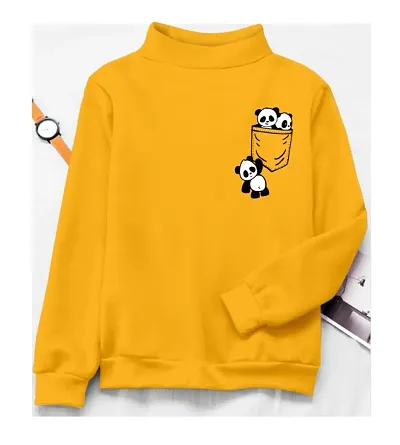 Trendy Panda Printed Full Sleeve T-Shirt