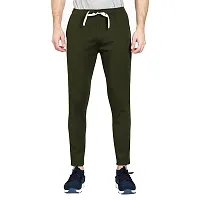 Stylish Multicoloured Cotton Blend Solid Regular Track Pants For Men Combo Of 2-thumb2