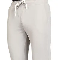 Stylish White Cotton Blend Solid Dry Fit Track Pant For Men-thumb2