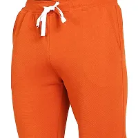 Stylish Orange Cotton Blend Solid Dry Fit Track Pant For Men-thumb2