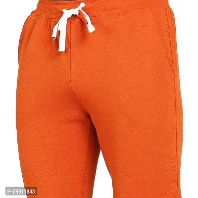 Stylish Orange Cotton Blend Solid Dry Fit Track Pant For Men-thumb3