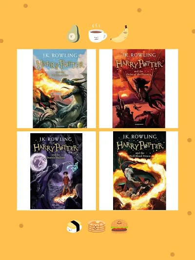 Harry potter 4 to 7 book(4,5,6,7) combo by J.K. ROWLING