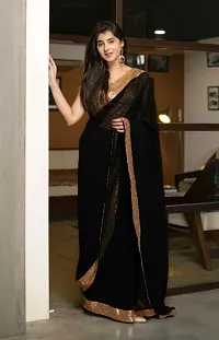 Beautiful Georgette Saree with Blouse Piece-thumb3