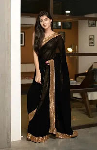 Beautiful Georgette Saree with Blouse Piece-thumb4