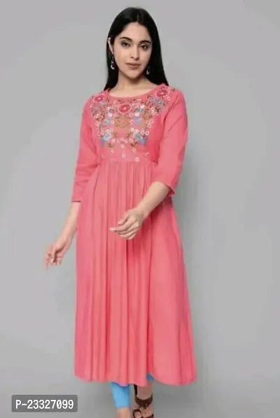 Stylish Rayon Anarkali Kurti For Women