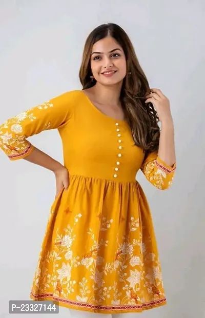 Stylish Rayon Short Kurti For Women