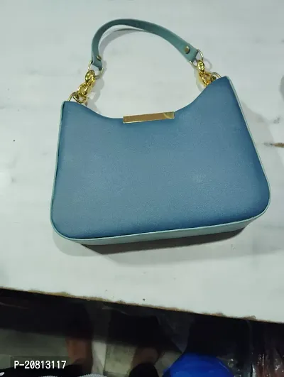 Stylish Blue Foam Leather Handbags For Women
