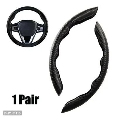 Steering Cover For Universal For Car Universal For Car  (BLACK, Plastic)