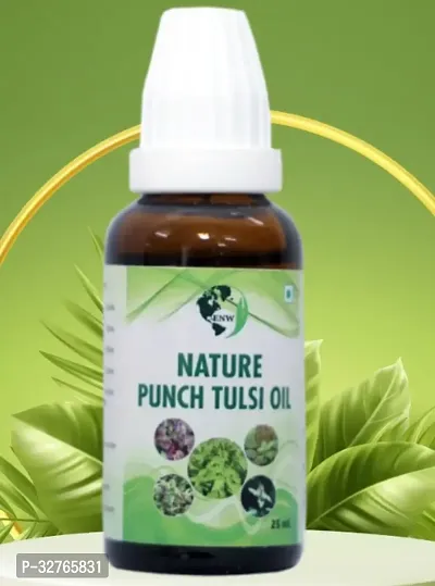 Nature Punch Tulsi Oil 25ML For Body Immunity And Wellness-thumb0