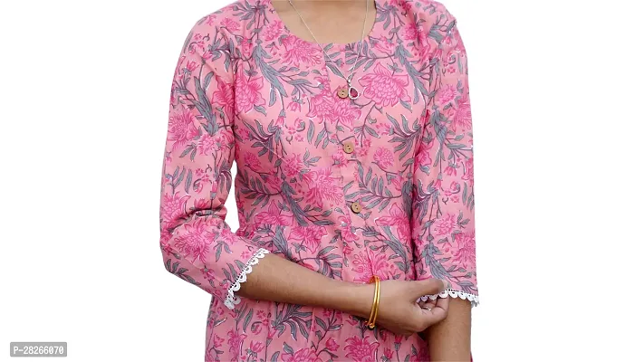 Casual Printed Women Pink Top-thumb5