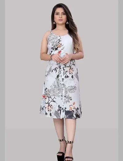 Women A-line Mlulticolour Dress