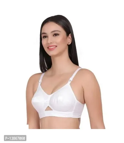 Stylish Cotton Solid Bra For Women-thumb0