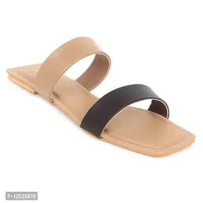 Two strap 2025 flat sandals womens