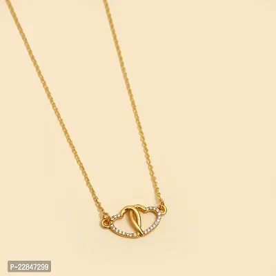Pretty American Diamond Mangalsutra With  Twinkling Charming Gold Plated Pendant-thumb3