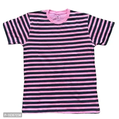 PEPP N HAGG 100% Cotton Biowash Boys All Over Striped Printed Set | Trendy | Stylish | Fashion| Good Quality (4-5 Years, PINK)-thumb2