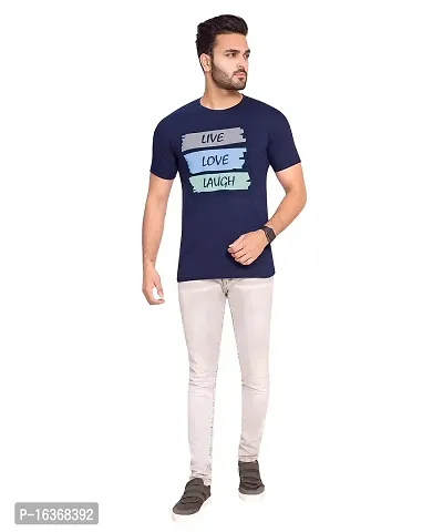 PEPP N HAGG Men's 100% Cotton Biowash Photo Print Round Neck Half Sleeve T-Shirts | Trendy | Stylish-thumb0