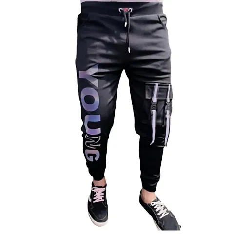 Mens Cargo Black Perfect for Outdoor Explorations Mens Cargos | Printed Cargos for Men | Stylish Cargos Pant |