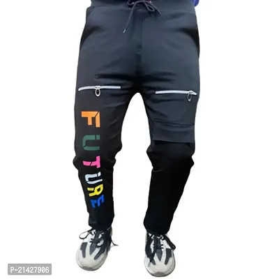 Wild Magic Men's track pants Black color Athletic trousers-thumb3