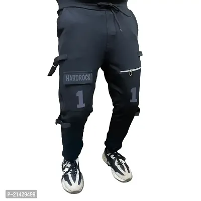 Men's Graphic Sports Trousers with Zip Pocket