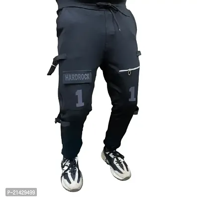 Wild Magic Men's track pants Black color Athletic trousers Men's fashion Workout attire Fitness clothing
