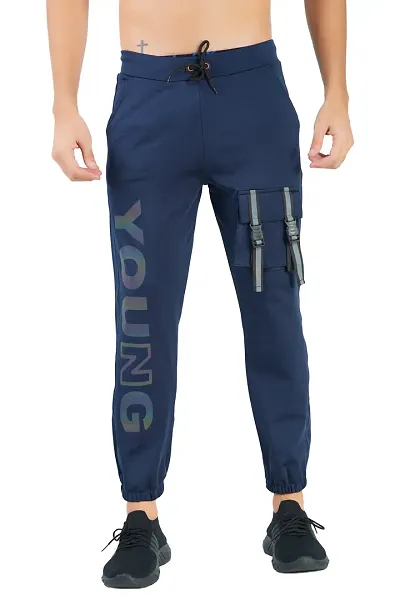 Stylish Men Lycra Blend Casual Wear Track Pant