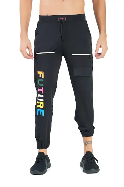 Stylish Fancy Blend Regular Track Pants For Men