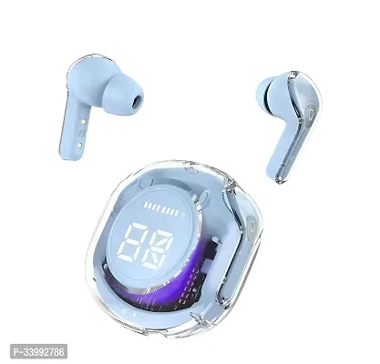 Gadget Ultrapod Pro Blue Earbuds Bluetooth Wireless Transparent Charging Case Best Earbuds-thumb0