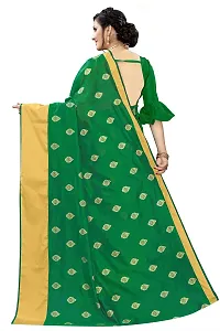 NITA CREATION Elegant Women's Art Silk Woven Saree With Blouse Piece(Ragini Woven Sarees_Green)-thumb2