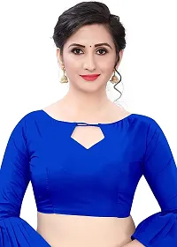 NITA CREATION Elegant Women's Cotton Silk Woven Saree With Blouse Piece(Monika Woven Sarees_Blue)-thumb4