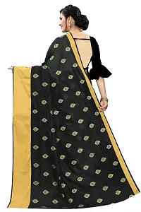NITA CREATION Elegant Women's Art Silk Woven Saree With Blouse Piece(Ragini Woven Sarees_Black)-thumb2