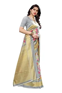 NITA CREATION Beautiful Silk Woven Saree With Blouse Piece (Grey)-thumb2