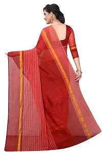 NITA CREATION Women's Woven Cotton Silk Woven Saree With Blouse Piece (Maroon)-thumb2