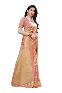 NITA CREATION Beautiful Silk Woven Saree With Blouse Piece (Peach Pink)-thumb3