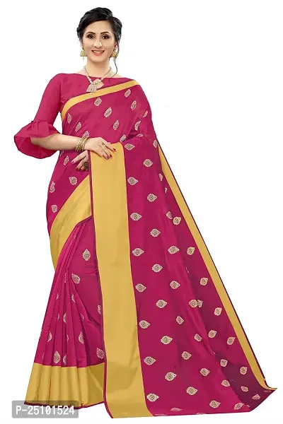 NITA CREATION Elegant Women's Art Silk Woven Saree With Blouse Piece(Ragini Woven Sarees_Pink)