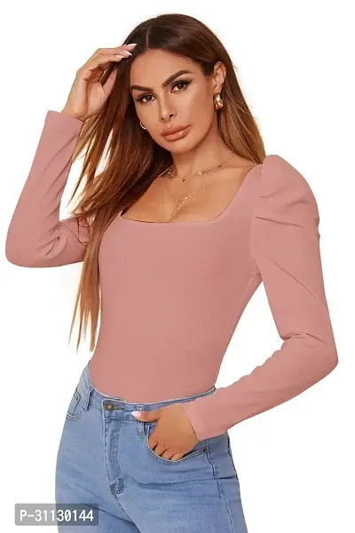 Elegant Poly Spandex Top For Women-thumb0