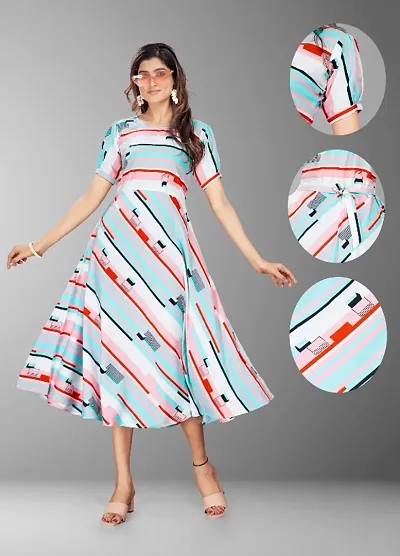 Stylish Crepe Dress For Women