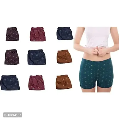 RM Women Cotton Blend Printed Bloomer Panties Underwear (Multicolor, M) (Pack of 9) -Blomar-RT-pk-9 (10) M