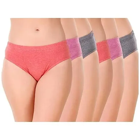 Solid Cotton Blend Panty Combo for Girls