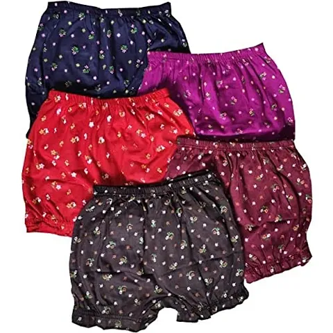 FashionableCliq Cotton Multicolor Printed Bloomers for Girls