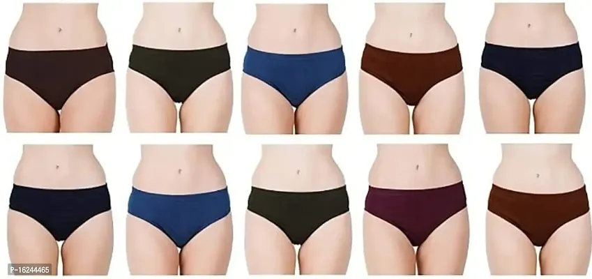 Buy RM Women Cotton Solid Hipster Panties Underwear (Multicolor