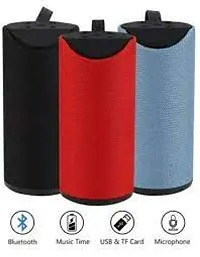 Portable Wireless Bluetooth Speaker with inbuilt boofer and Phone Stand Built-in mic, TF Card Slot, USB Port-thumb3