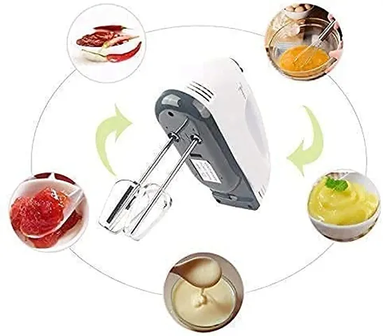 Hand Mixer Beater Blender Electric Cream Maker for Cakes with Base 7 Speed Control pack of 1