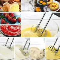 Hand Mixer Beater Blender Electric Cream Maker for Cakes with Base 7 Speed Control pack of 1-thumb3