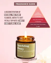 GREEWELT Scented Soy Wax Amber Jar Candle, Organic Luxury Aroma, Aromatic/Aromatherapy Votive Candle || Burning Time Upto 30 Hours (Sparkling Peony, Large-thumb1