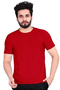 SkiTch Tranding Regular Fit T-Shirt for Man Half Sleeves Round Neck Cotton Plain Solid Tshirt Casual Gym and Sports Combo Tshirts (Pack of 2) for Men-thumb2