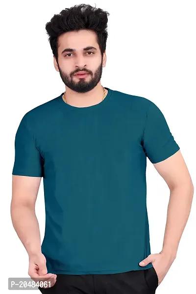 SkiTch Men's Solid Regular Fit T-Shirt | Men's Half Sleeves Cotton Round Neck T-Shirt t Shirt for Men Mens Tshirt Gym t Shirts for Men Sports t Shirts for Men-thumb3
